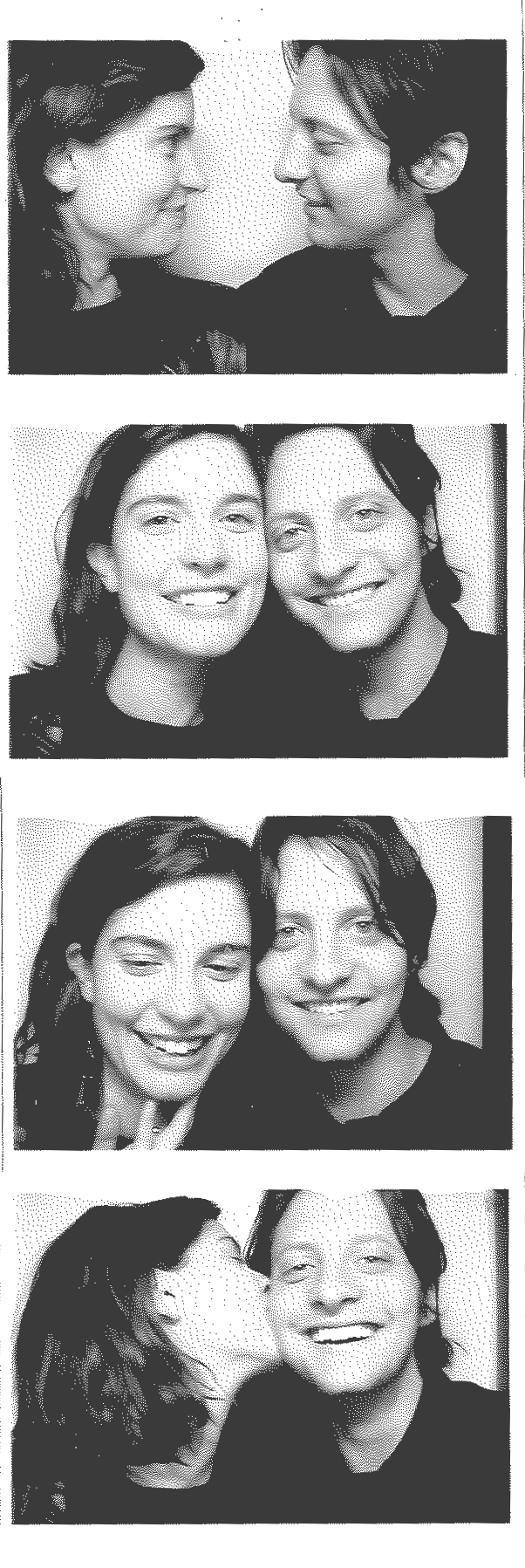 Picture of Maggie and Brian hugging, overlooking a city